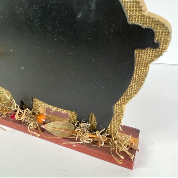 Rustic Farmhouse Pig Chalkboard Decor Table Accent - Picture 3 of 16